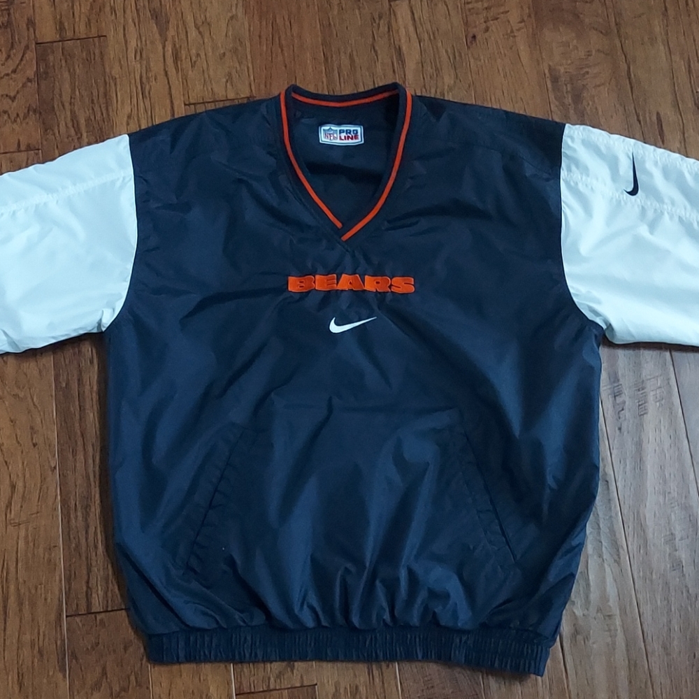 Chicago Bears reversible pullover windbreaker XL